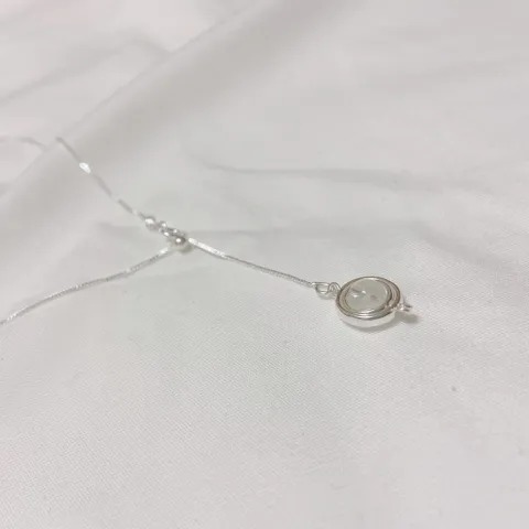 《冰心》水晶項鏈 藍月光石 海藍寶 薰衣草紫水晶 黑髮晶 葡萄石 粉晶 太陽石 金髮晶925銀